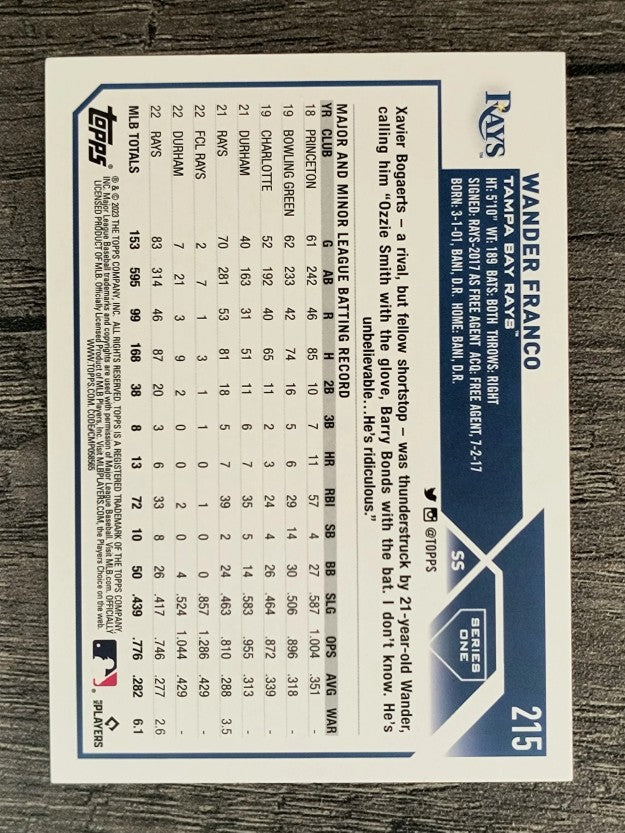 2023 Topps Rainbow Foil #215 Wander Franco
