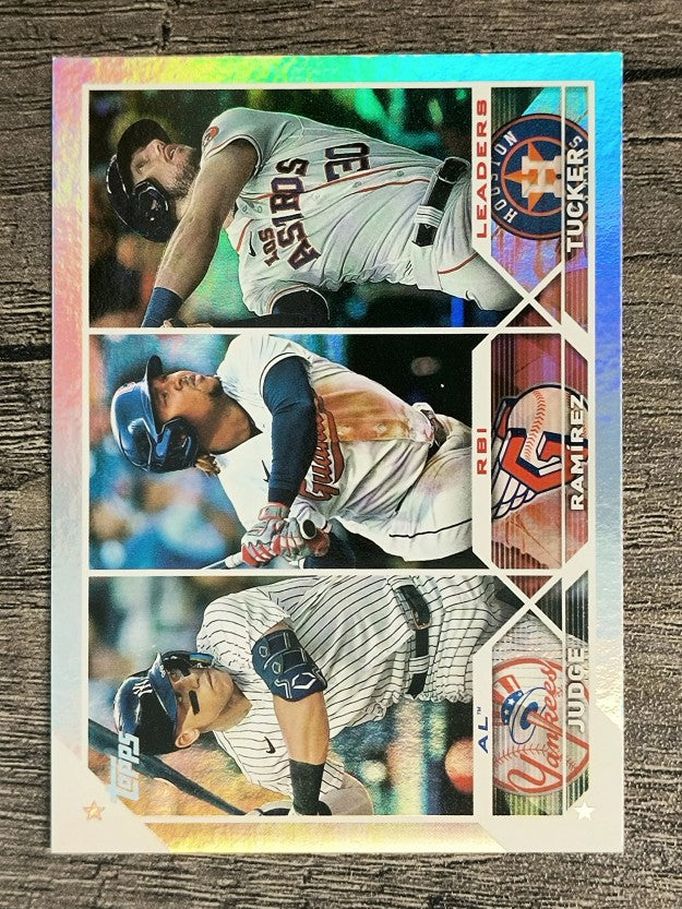2023 Topps Rainbow Foil #241 Kyle Tucker/Jose Ramirez/Aaron Judge LL