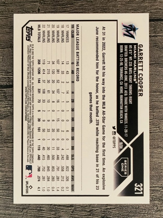 2023 Topps Rainbow Foil #321 Garrett Cooper