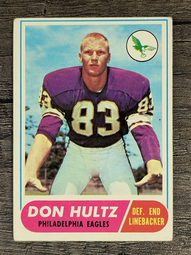 1968 Topps #6 Don Hultz RC (VGEX)
