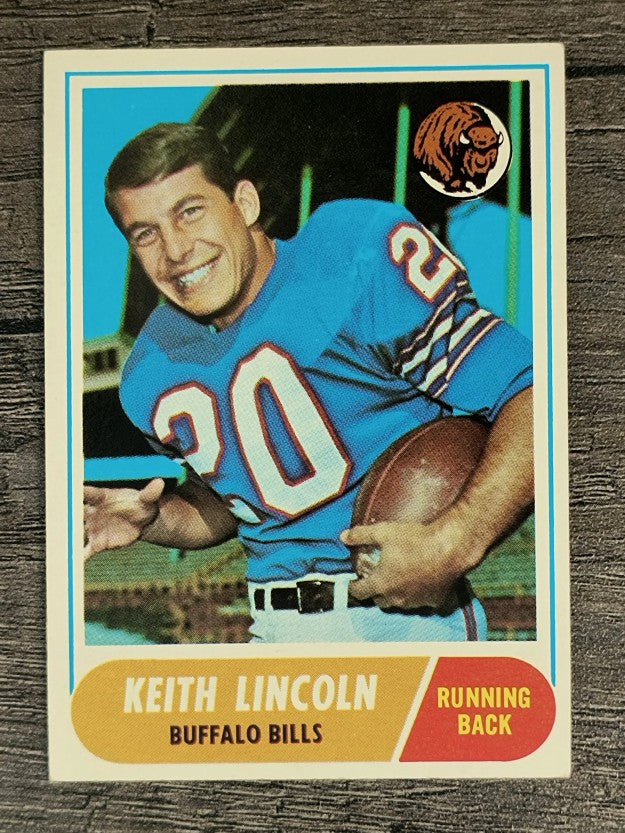 1968 Topps #19 Keith Lincoln (VG)