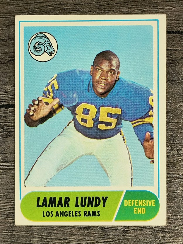 1968 Topps #80 Lamar Lundy (VGEX)