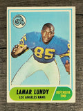 1968 Topps #80 Lamar Lundy (VGEX)
