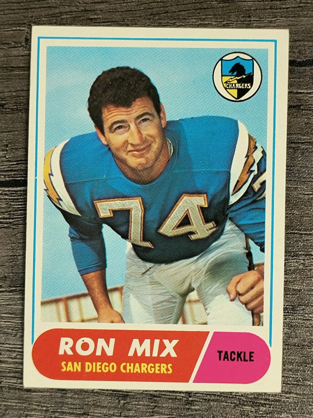 1968 Topps #89 Ron Mix (VGEX)