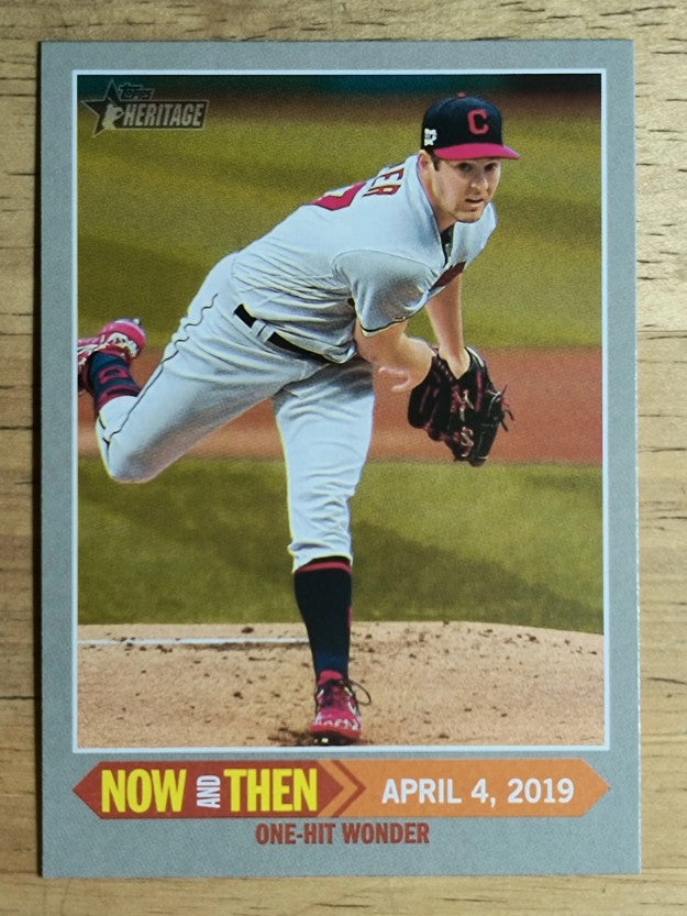 2019 Topps Heritage Now and Then #NT6 Trevor Bauer