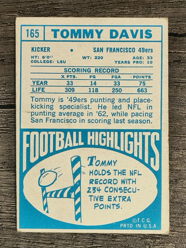 1968 Topps #165 Tommy Davis (VGEX)