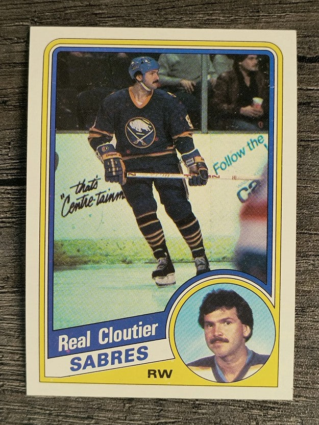 1984-85 Topps #15 Real Cloutier SP