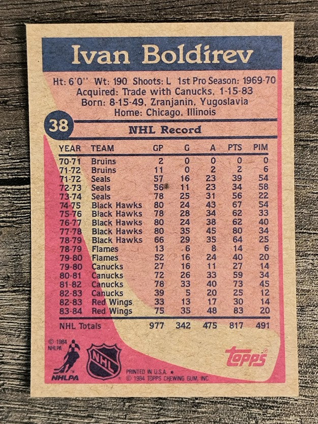 1984-85 Topps #38 Ivan Boldirev
