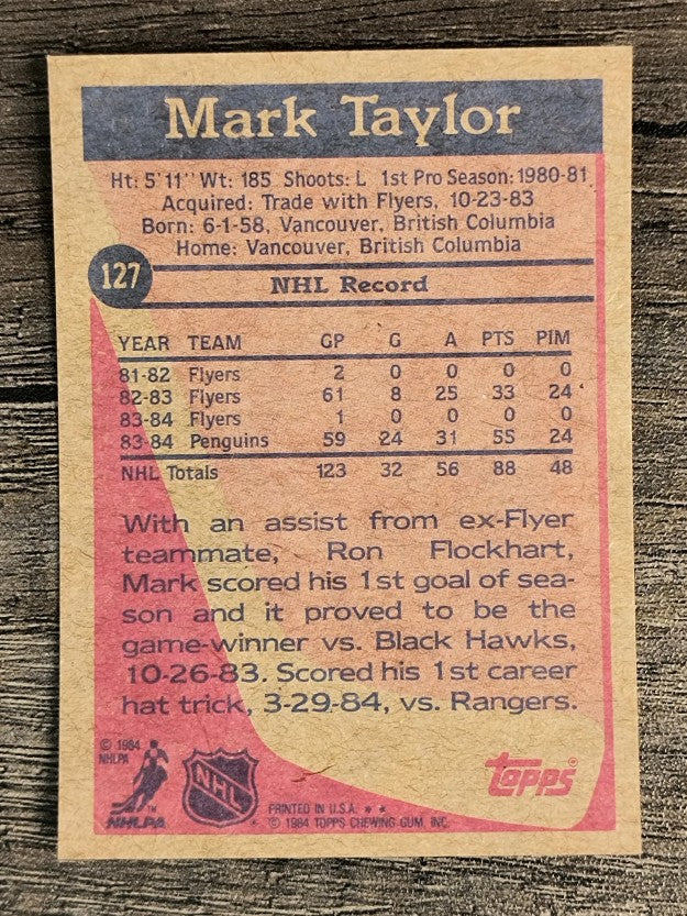 1984-85 Topps #127 Mark Taylor