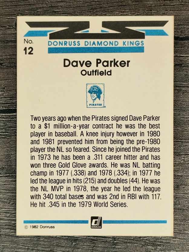 1982 Donruss #12 Dave Parker DK