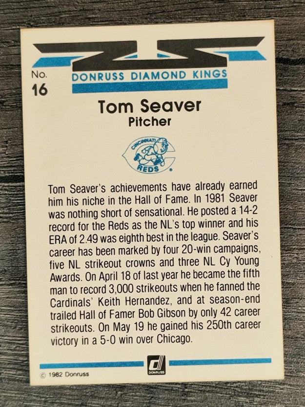 1982 Donruss #16 Tom Seaver DK