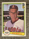 1982 Donruss #141 Gene Mauch MG
