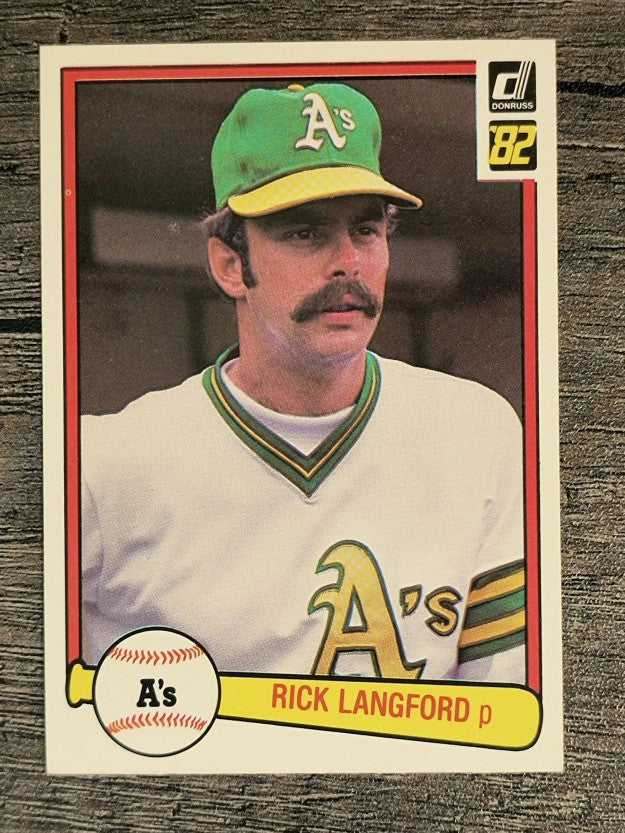 1982 Donruss #161 Rick Langford