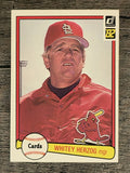 1982 Donruss #190 Whitey Herzog MG