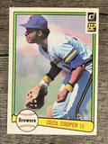 1982 Donruss #258 Cecil Cooper