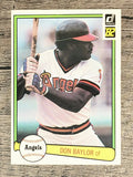 1982 Donruss #493 Don Baylor