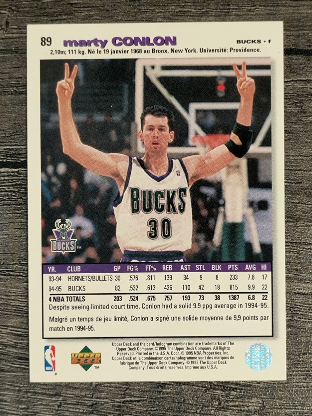 1995-96 Collector's Choice International French I #89 Marty Conlon