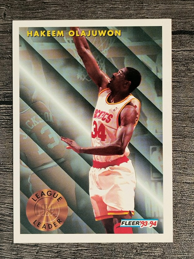 1993-94 Fleer #225 Hakeem Olajuwon LL (NM)