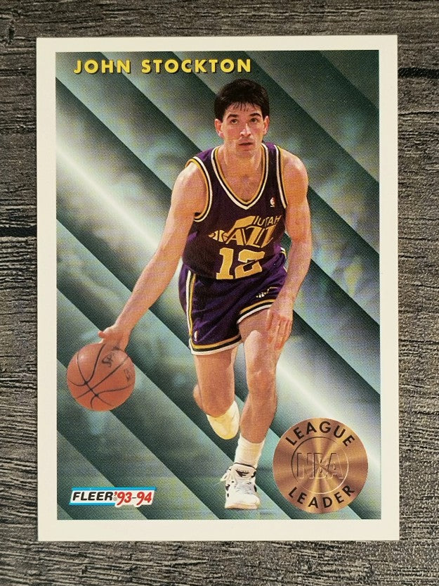 1993-94 Fleer #228 John Stockton LL (NM)