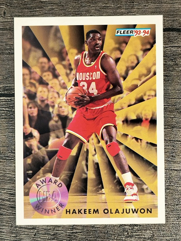 1993-94 Fleer #230 Hakeem Olajuwon AW (NM)