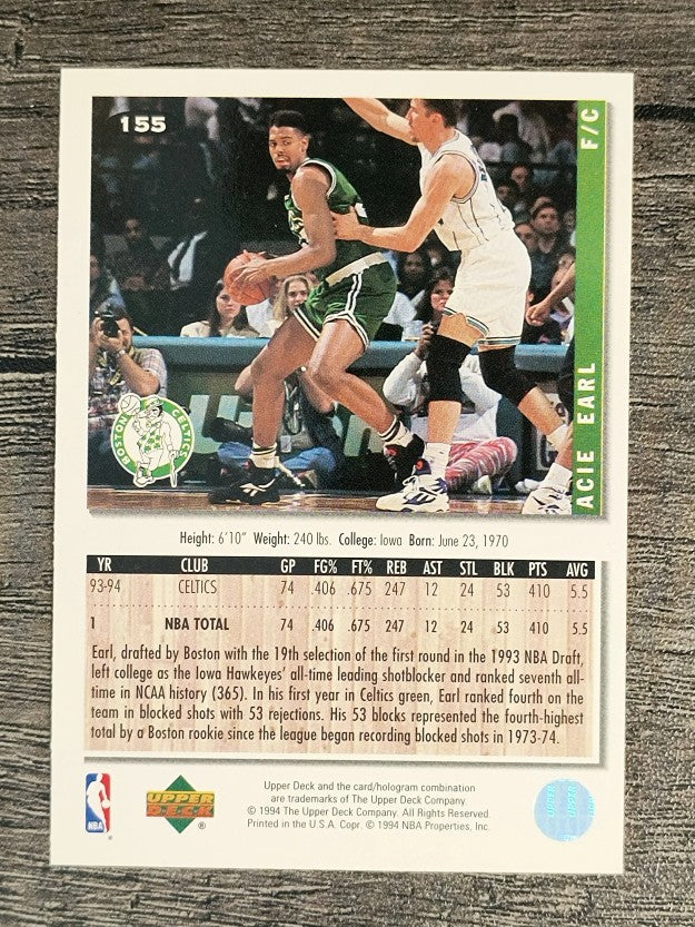 1994-95 Collector's Choice #155 Acie Earl