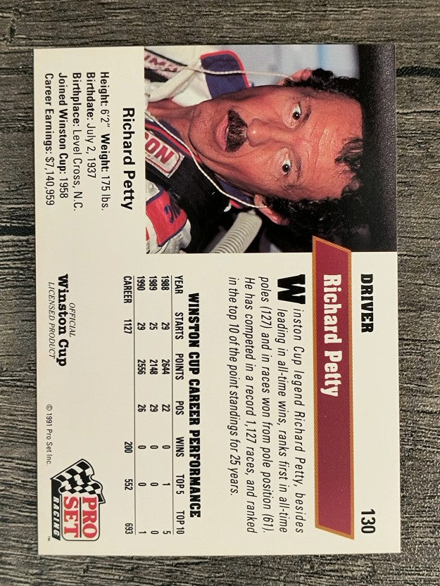 1991 Pro Set #130 Richard Petty