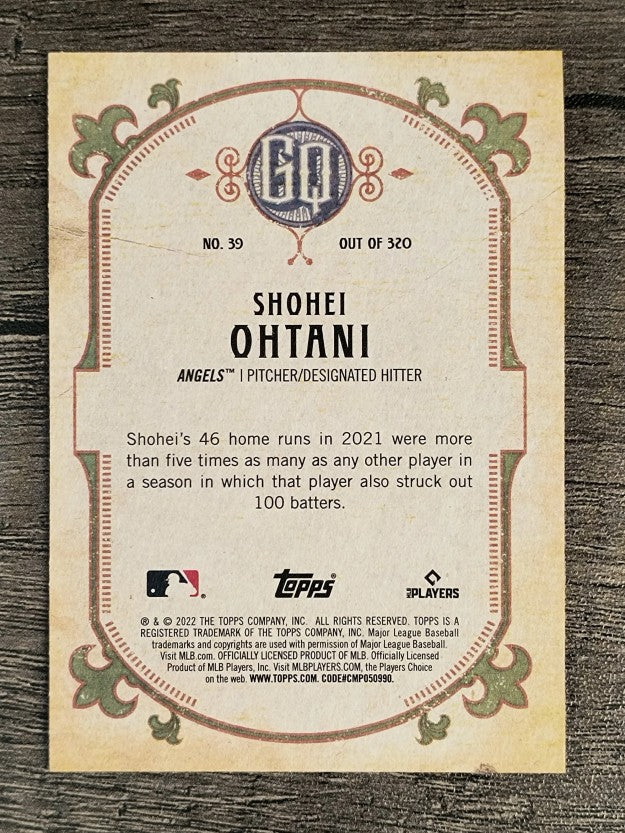 2022 Topps Gypsy Queen #39 Shohei Ohtani