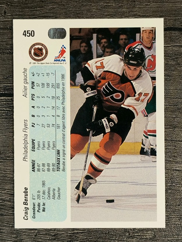 1990-91 Upper Deck French #450 Craig Berube RC