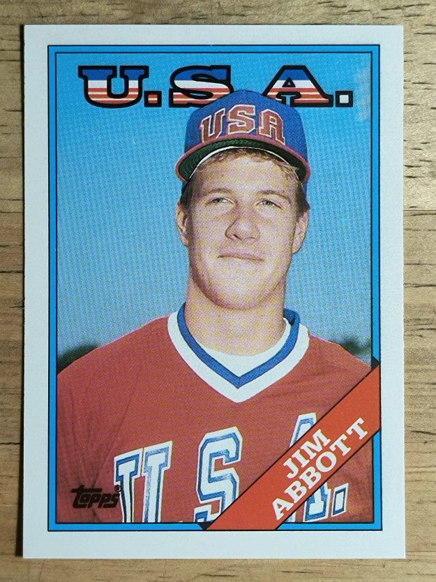 1988 Topps Traded #1T Jim Abbott OLY XRC