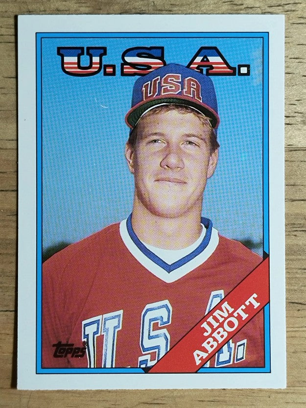 1988 Topps Traded #1T Jim Abbott OLY XRC