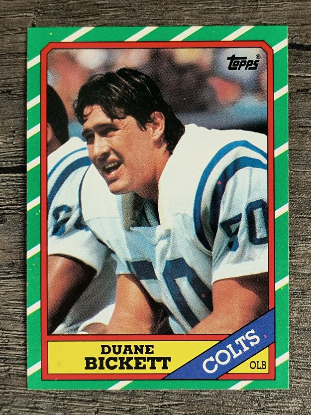 1986 Topps #322 Duane Bickett RC