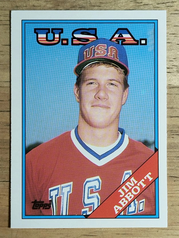 1988 Topps Traded #1T Jim Abbott OLY XRC