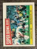 1987 Topps #1 Super Bowl XXI/Giants/Broncos