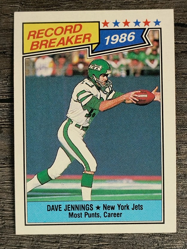 1987 Topps #3 Dave Jennings RB
