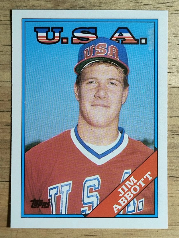 1988 Topps Traded #1T Jim Abbott OLY XRC