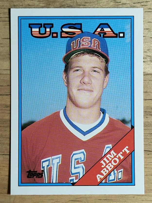 1988 Topps Traded #1T Jim Abbott OLY XRC
