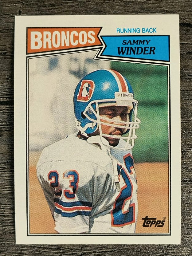 1987 Topps #33 Sammy Winder