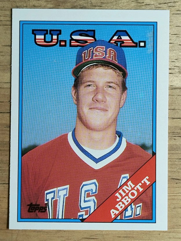 1988 Topps Traded #1T Jim Abbott OLY XRC
