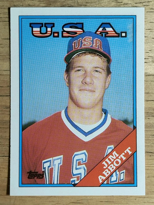1988 Topps Traded #1T Jim Abbott OLY XRC
