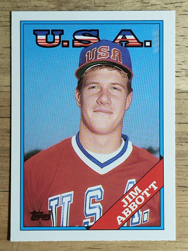 1988 Topps Traded #1T Jim Abbott OLY XRC