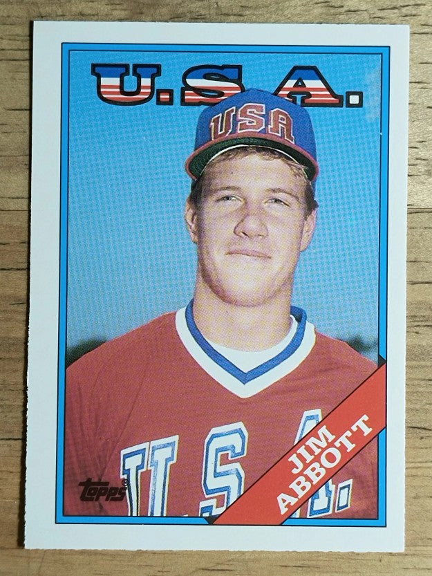 1988 Topps Traded #1T Jim Abbott OLY XRC
