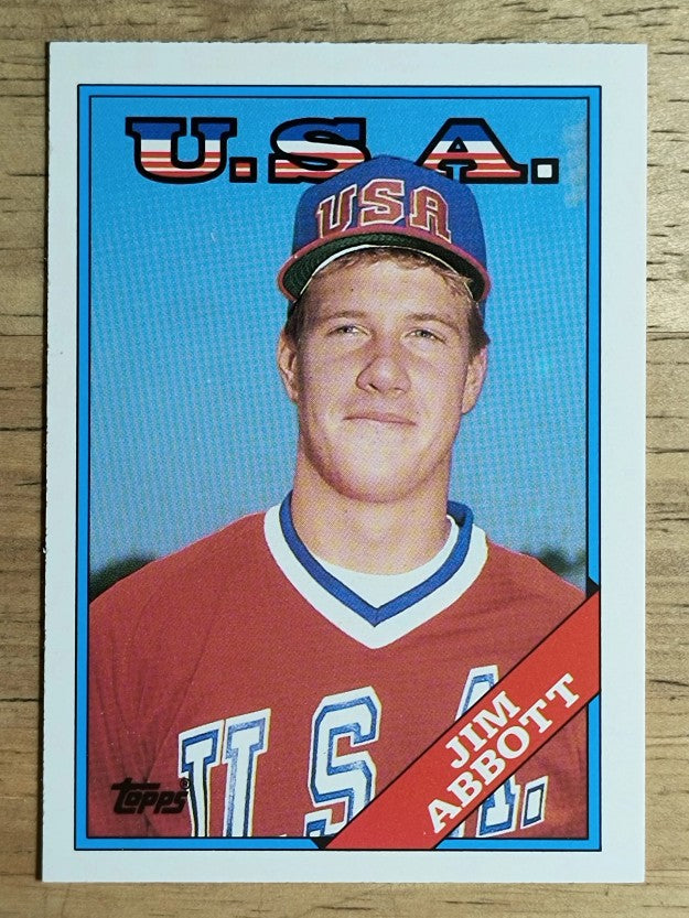 1988 Topps Traded #1T Jim Abbott OLY XRC