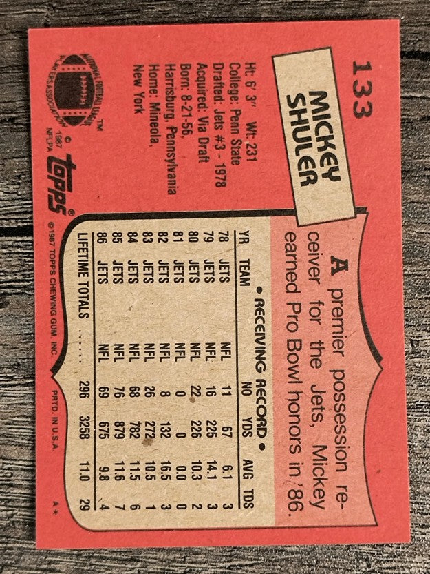 1987 Topps #133 Mickey Shuler