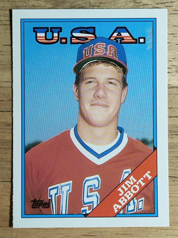 1988 Topps Traded #1T Jim Abbott OLY XRC