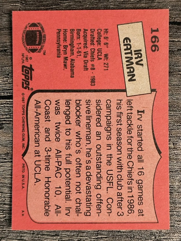 1987 Topps #166 Irv Eatman RC