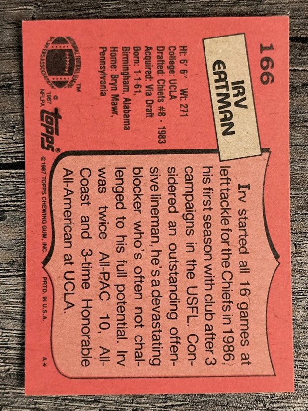 1987 Topps #166 Irv Eatman RC
