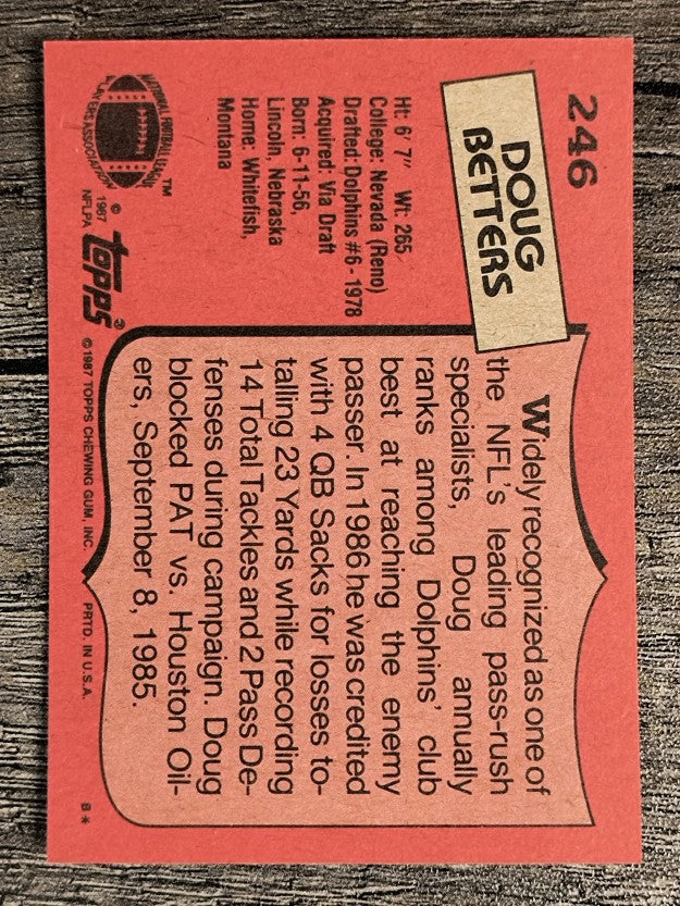 1987 Topps #246 Doug Betters