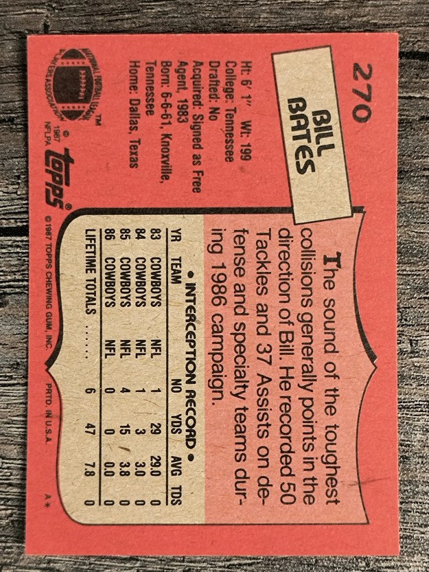 1987 Topps #270 Bill Bates