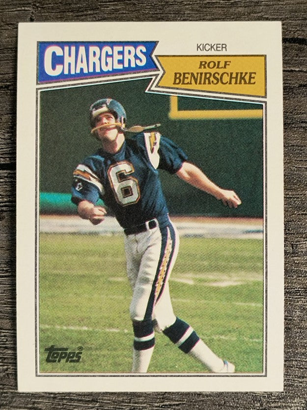 1987 Topps #345 Rolf Benirschke