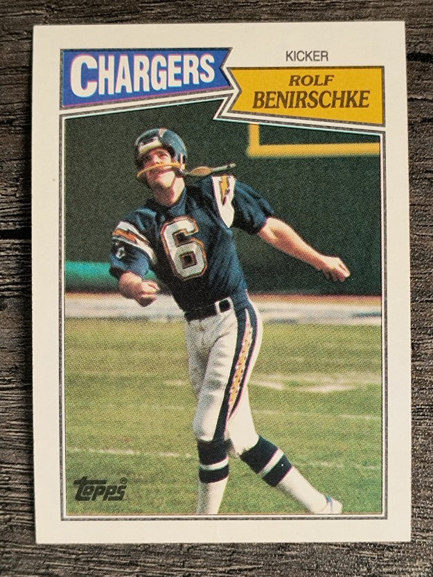 1987 Topps #345 Rolf Benirschke